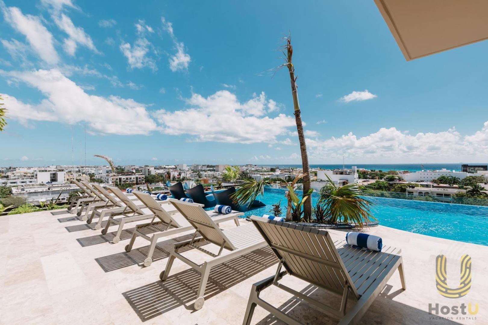 Апартаменты Luxury Dep Whit Pool Плая-дель-Кармен Экстерьер фото