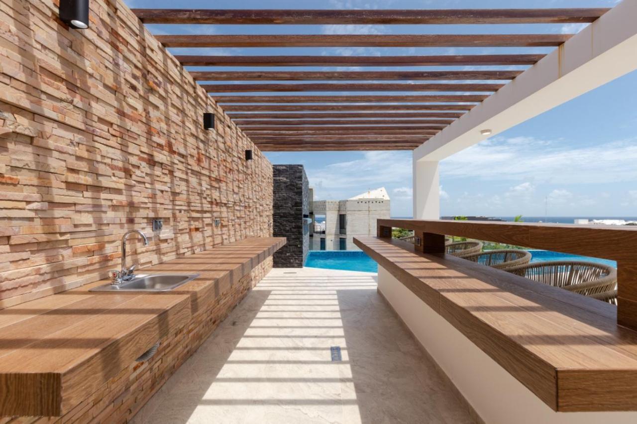 Апартаменты Luxury Dep Whit Pool Плая-дель-Кармен Экстерьер фото